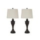 preview thumbnail 2 of 2, Signature Design by Ashley Darlita Bronze Metal Table Lamps