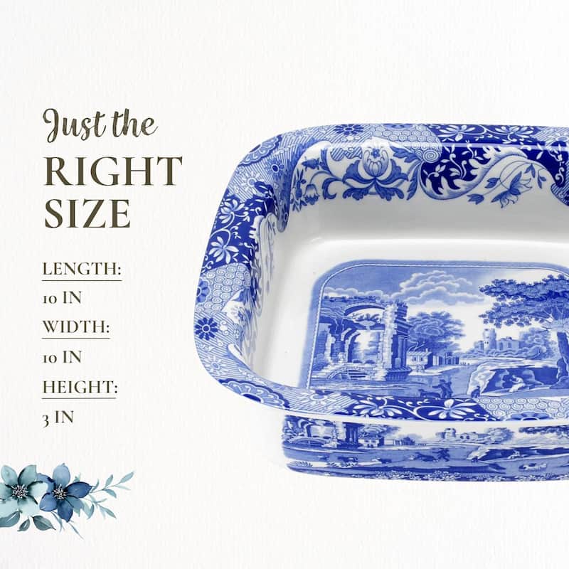 Spode Blue Italian Square Dish