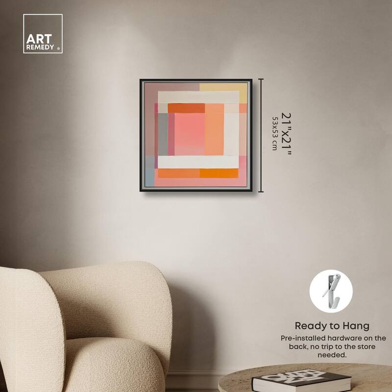 Minimal Color Blocks I Canvas by Art Remedy