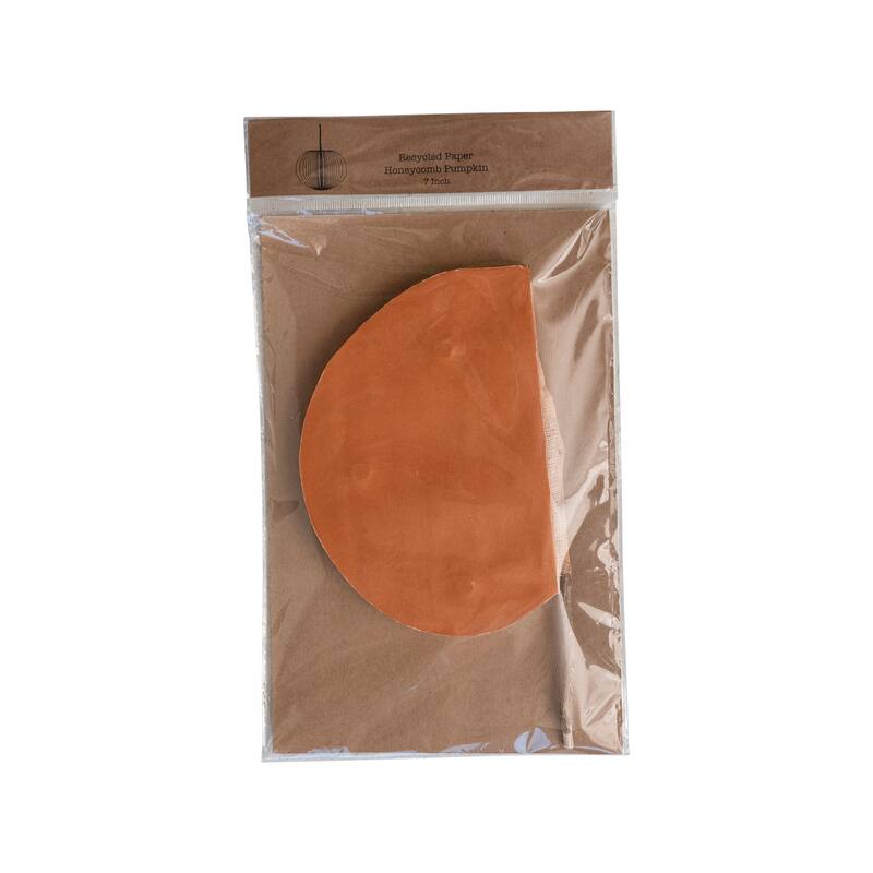 Paper Folding Honeycomb Pumpkin with Twig Stem