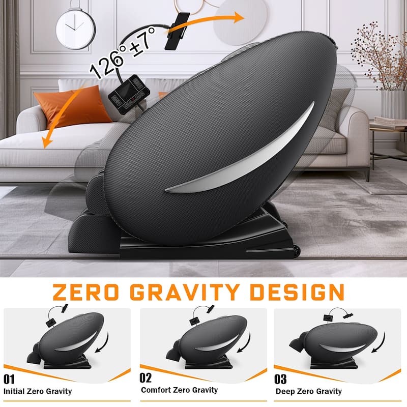 GDFStudio - Zero Gravity Full Body Air Pressure Massage Chair Recliner