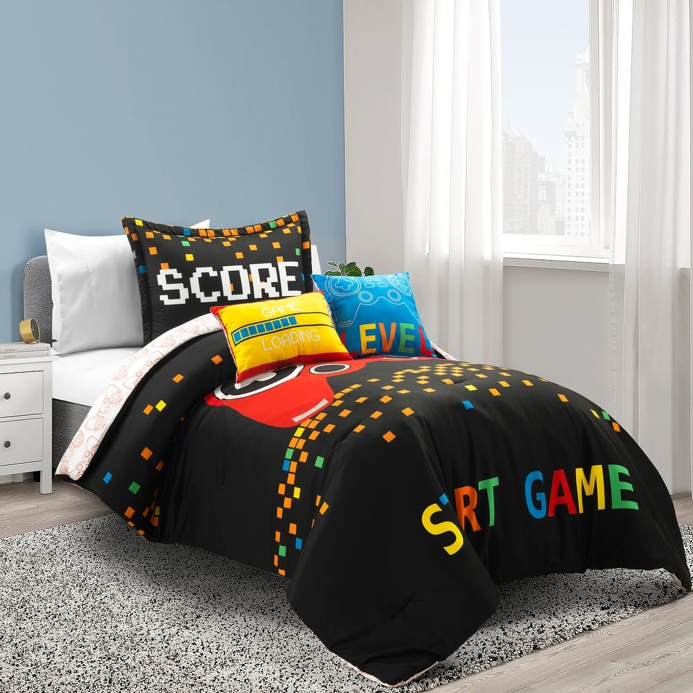 Lush Decor Video Games Reversible Oversized Comforter Set