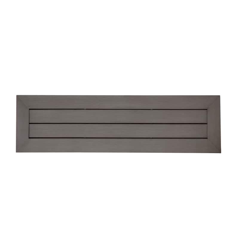 Landau Modern Outdoor Aluminum Dining Bench by Christopher Knight Home