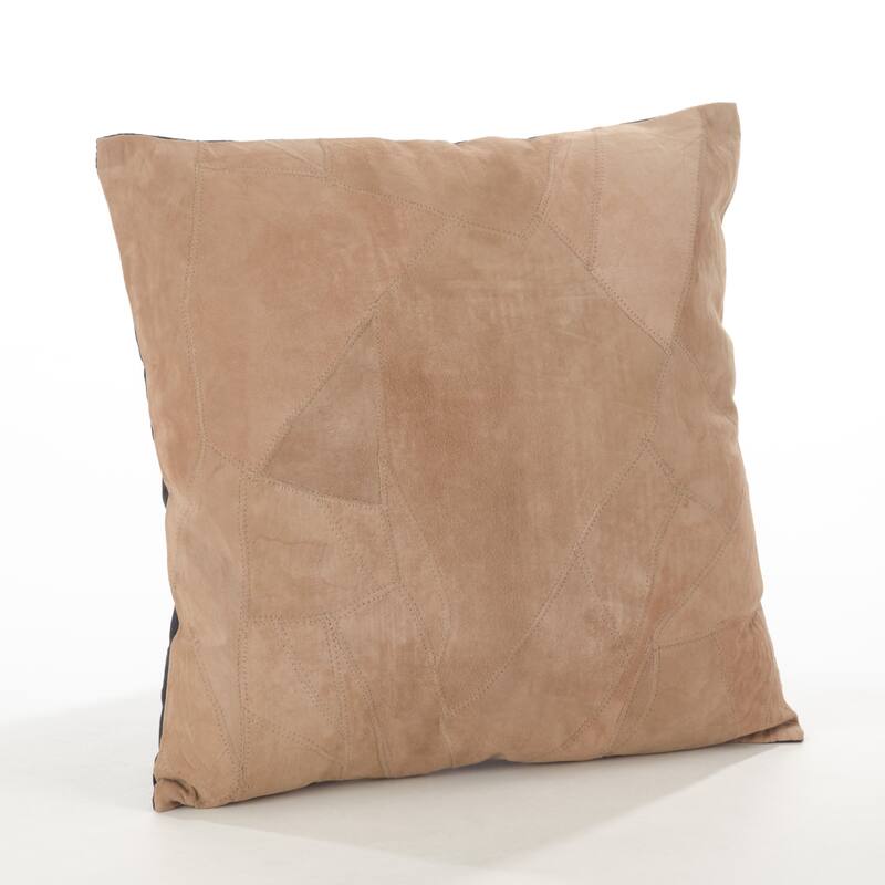 The Corium Collection Classic Leather Throw Pillow, Poly Filled