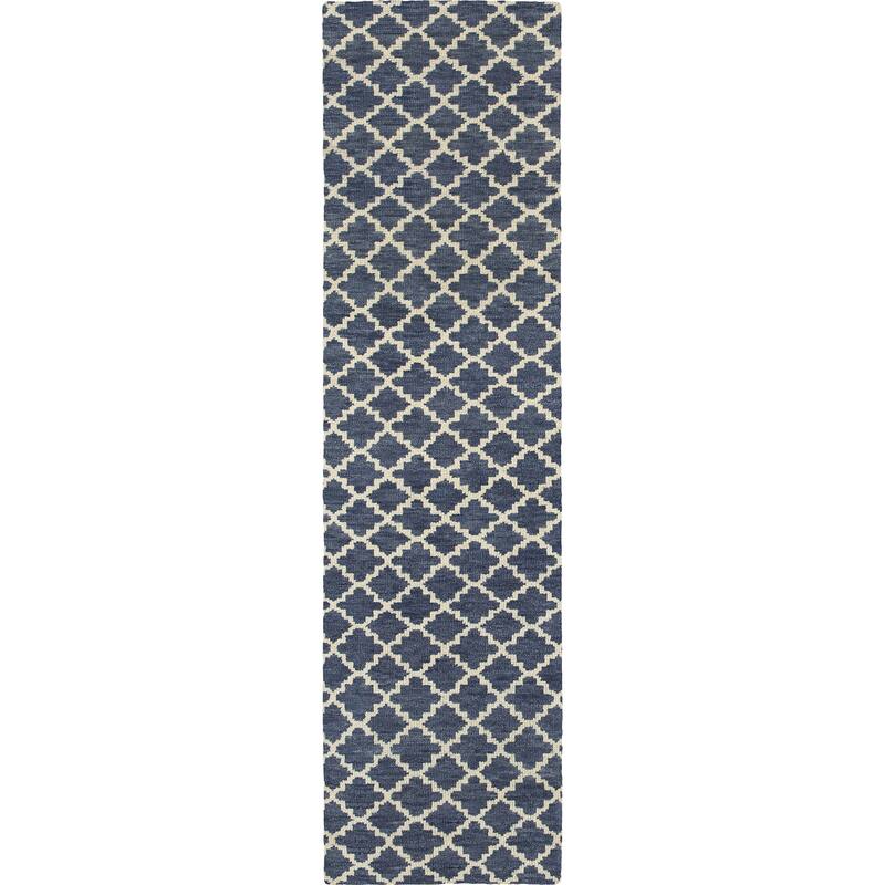 Vista Home Hand-made Wool Scalloped Trellis Area Rug