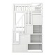 preview thumbnail 8 of 7, Twin Size Loft Bed Stairs Storage Bed with Bookshelf and Drawers, Desk & Wardrobe