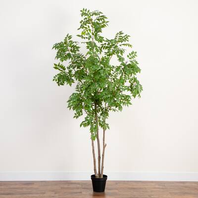 Sumac Artificial Potted Tree - 8' - Green