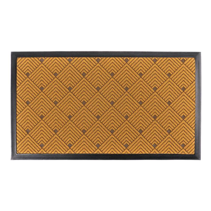 KAF Home 17"x30" Nested Angles Door Mat - Natural - 30"W x 17"D
