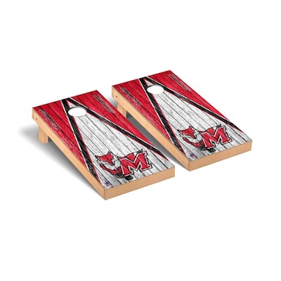 Marist College Red Foxes Triangle Cornhole Board Set