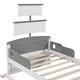 preview thumbnail 23 of 26, Twin Size Boat-Shaped Platform Bed with Trundle & Nightstands