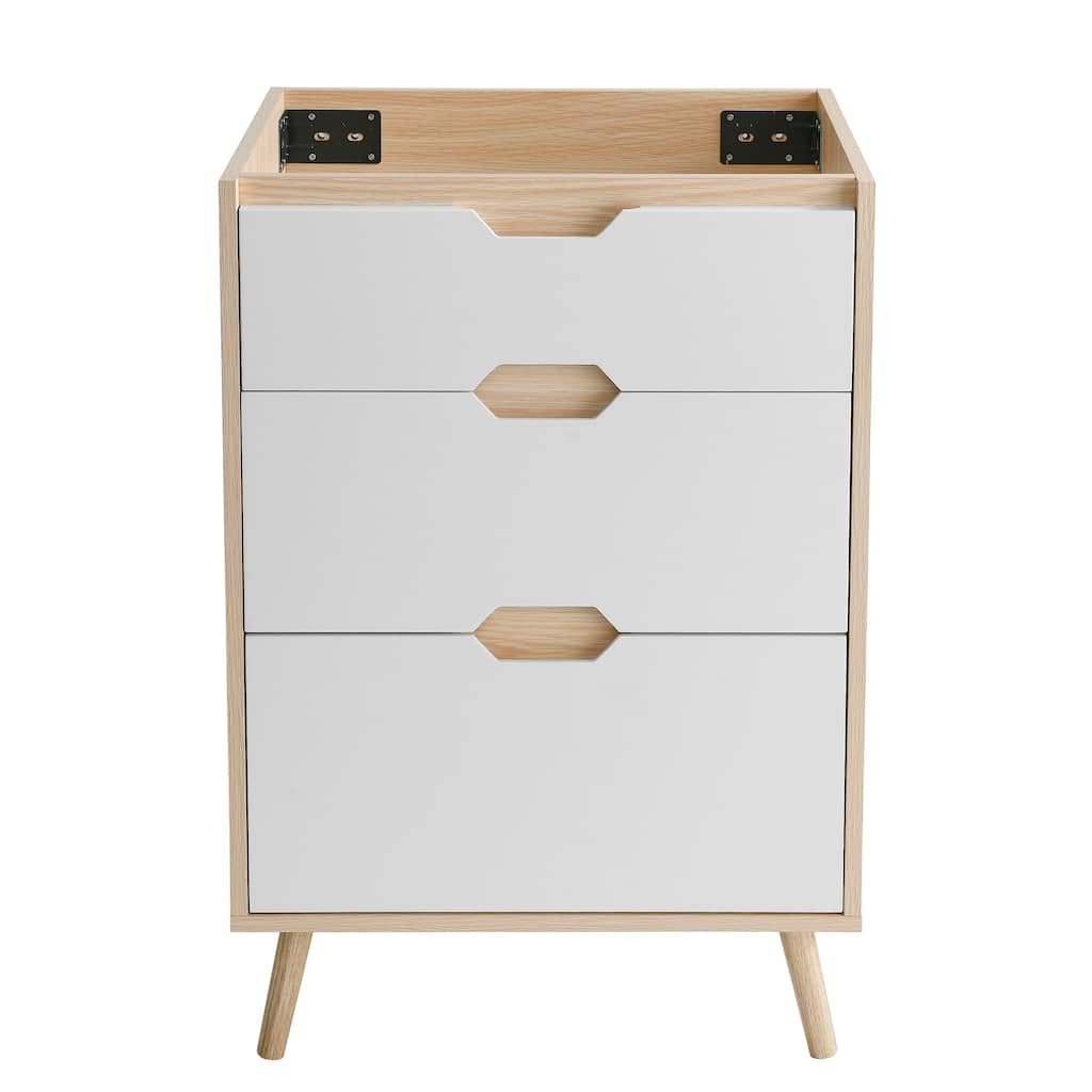 Brusque 24 Bathroom Vanity In White Oak -Cabinet Only (Sm-Bv350)