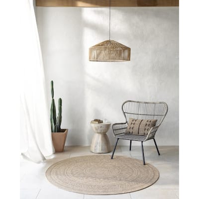 Encore Farmhouse Medallion Indoor/Outdoor Area Rug