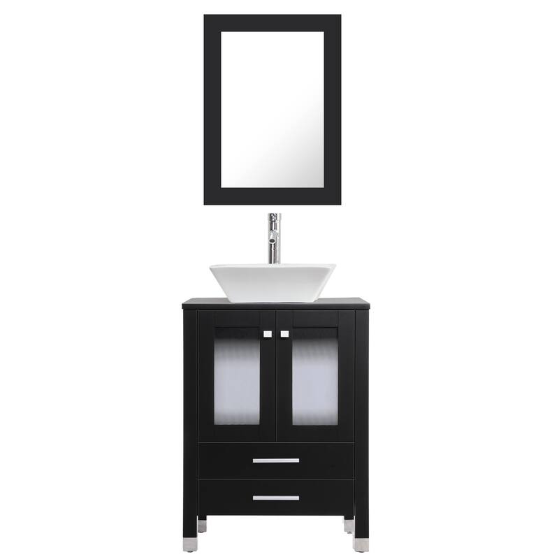 24" Bathroom Vanity with Sink Set Storage Cabinet Combo