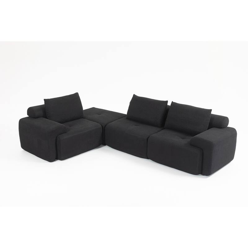 L-Shaped Sectional Couches for Living Room with Memory Foam
