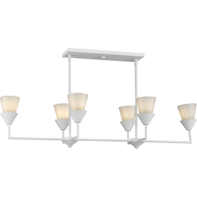 Progress Lighting P400374 Pinellas 6 Light 50" Wide Linear Pendant