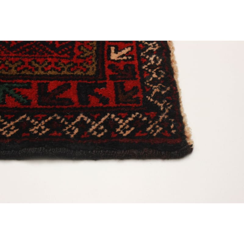 Teimani Red Rug 2'11" x 5'1" - 2'11 x 5'1