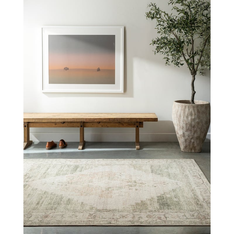 Becki Owens x Livabliss Luca Area Rug - Olive - 9' 2" x 12'
