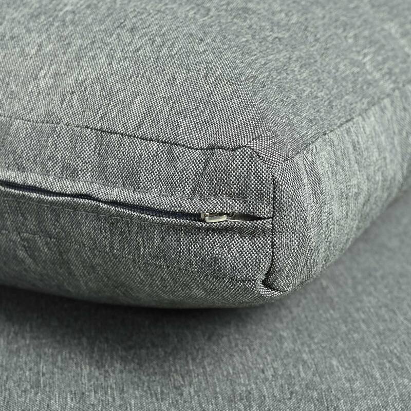 6/8-Piece Half Moon PE Wicker Patio Sectional Set with Dual Coffee Tables