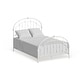 preview thumbnail 14 of 34, Lacey Round Curved Double Top Arches Victorian Iron Bed by iNSPIRE Q Classic Antique White - Queen