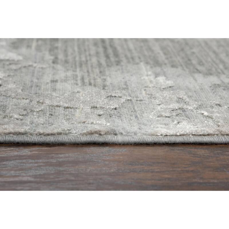 Alora Decor Radiant Neutral Abstract Hand Carved Wool Blend Area Rug