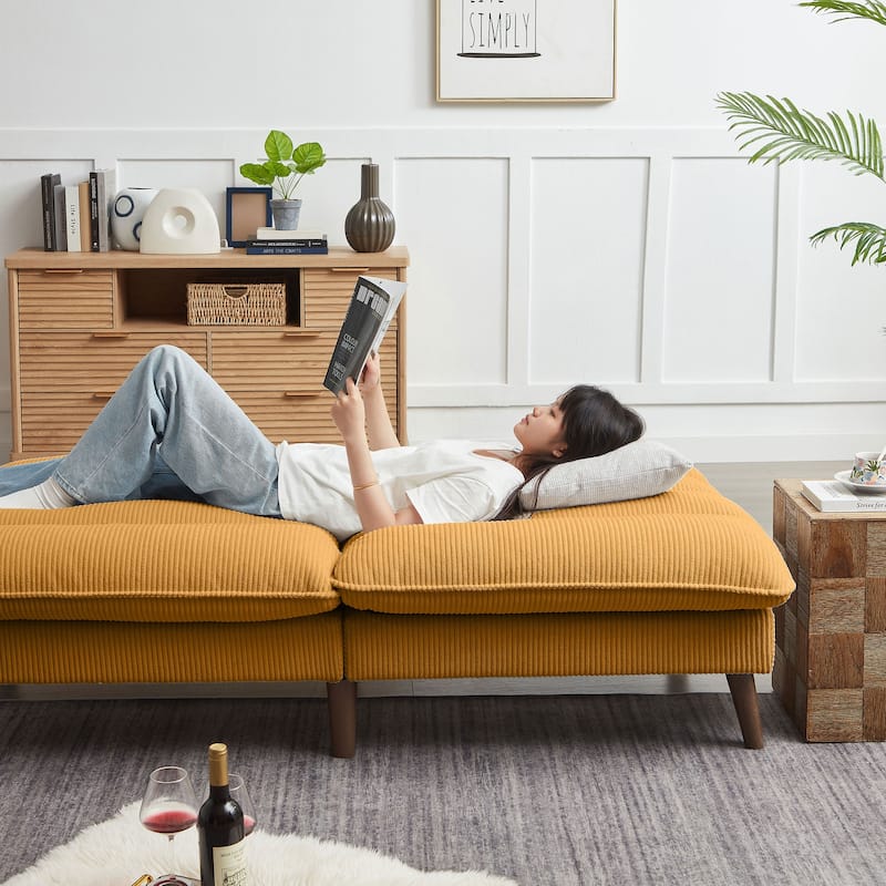72.4" Armless Futon Sofa Bed