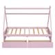 preview thumbnail 12 of 22, Twin Size House Platform Bed with Two Drawers