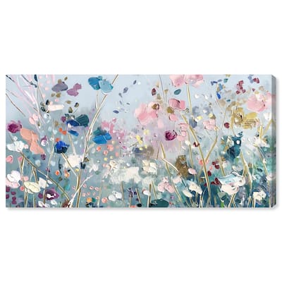 Art Remedy Blue Forest Ii Gallery Wrapped Floral Fine 1 Piece Canvas Wall Art