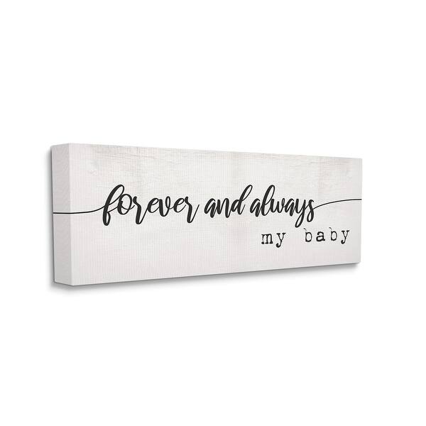 Stupell Forever and Always Sentiments Rustic Romantic Typography Canvas ...