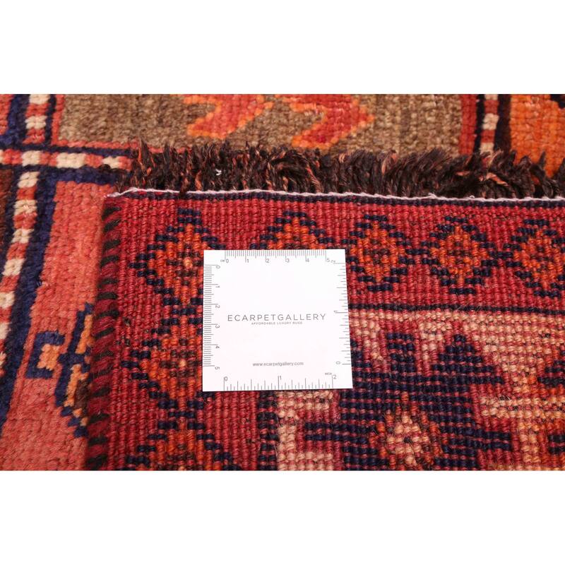 ECARPETGALLERY Hand-knotted Melis Vintage Red Wool Rug - 4'10 x 9'5