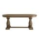 preview thumbnail 7 of 26, Extendable Wooden Dining Table Set with 6 Pieces of Chair Solid Wood Curved Oval for 4-6 People
