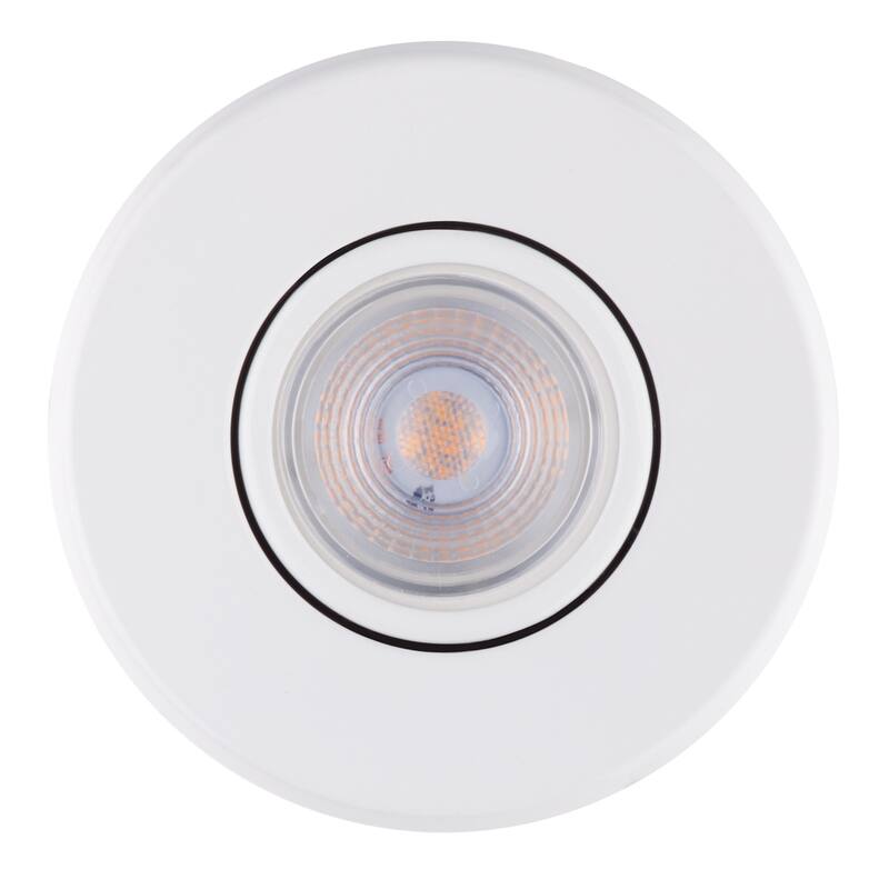3 in. White Swivel Recessed Lighting Kit (4-Pack), LED Bulbs Included