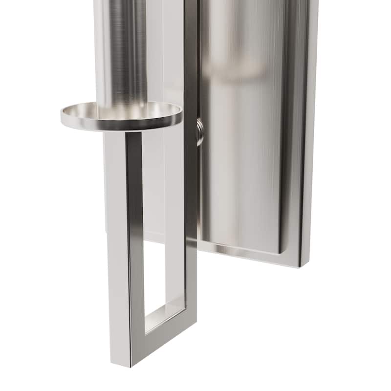 Hunter Bearden Wall Sconce - Hallway, Bedside, Bathroom - Contemporary, Candle, Industrial, Geometric - Damp Rated!
