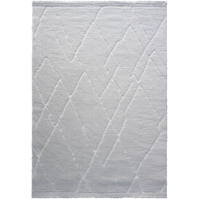 Nina Madison Ivory Recycled Polyester Area Rug - 6' x 9'