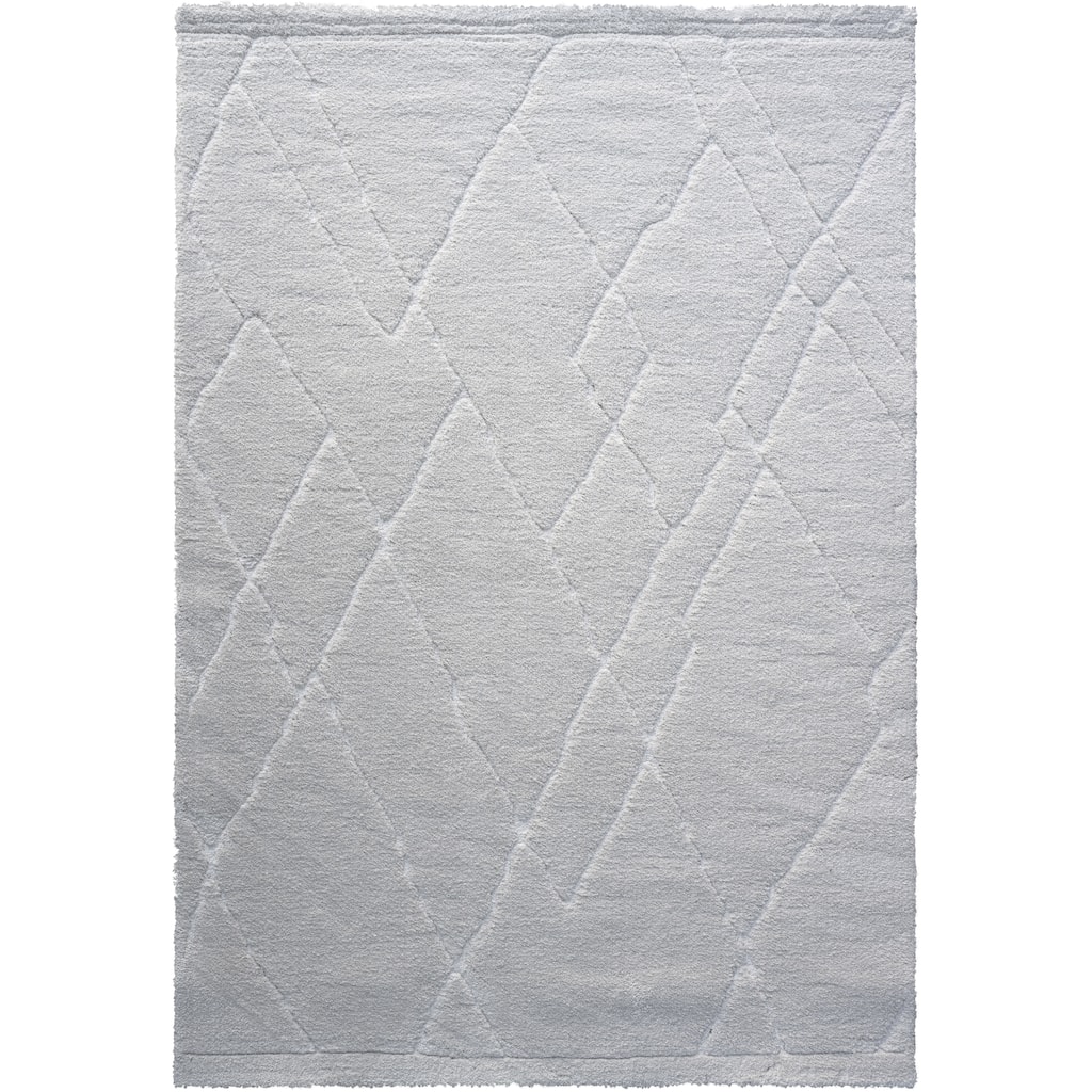 Nina Madison Ivory Recycled Polyester Area Rug - 6' x 9'