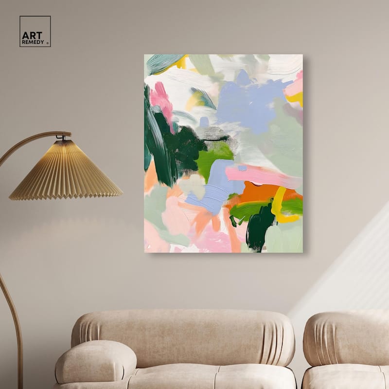 Color Palette Poetry Canvas by Art Remedy, Gallery Wrapped