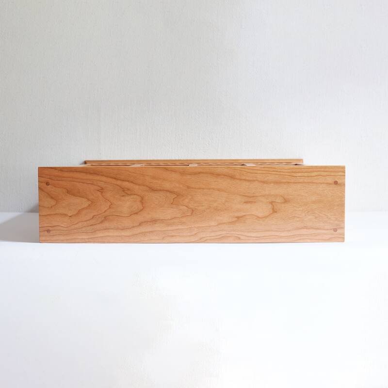 Solid Cherry Wood European Style Kitchen Storage Rack Wood Cup Holder