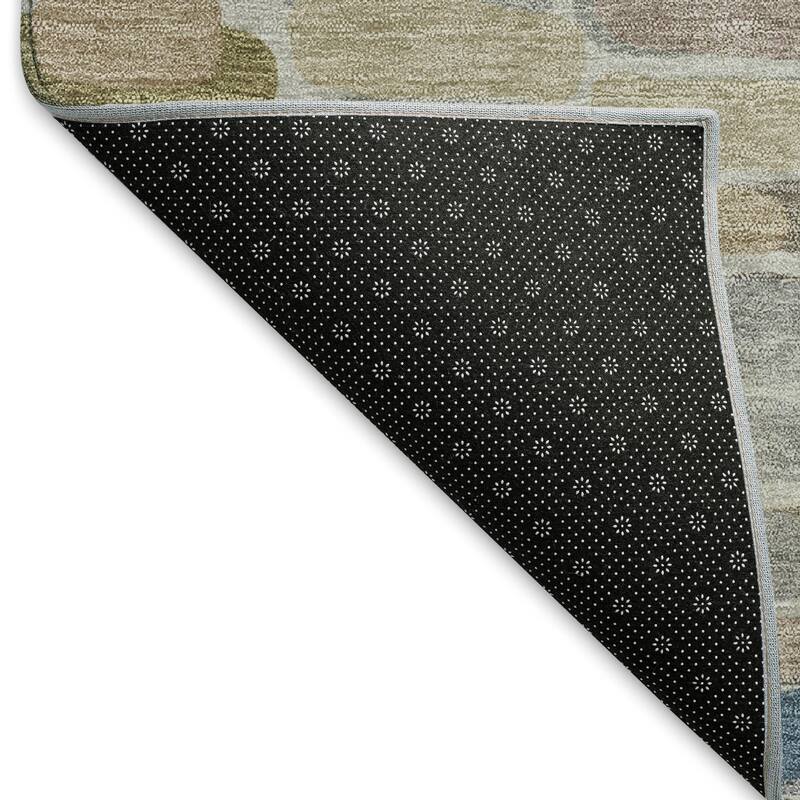 Machine Washable Indoor/ Outdoor Modern Caps Chantille Rug