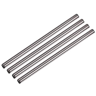 Reusable Metal Straws 4Pcs, Stainless Steel Straight Drinking Straw