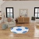 preview thumbnail 8 of 8, Nourison Imagination Indoor only Blue Graphic Area Rug - 5' Round