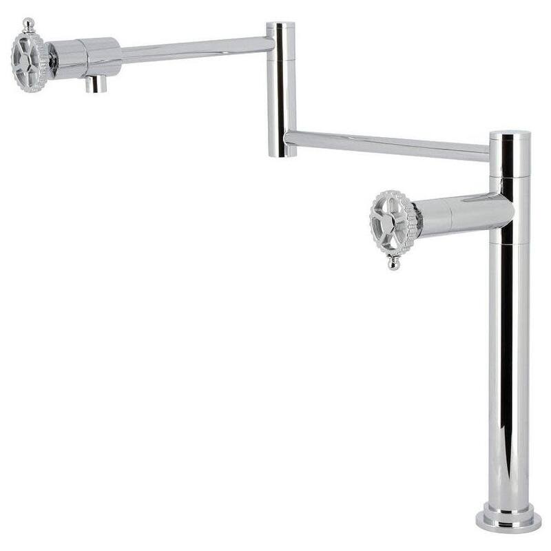 Kingston Brass KS470.CG Fuller 3 GPM Single Hole Pot Filler - Polished Chrome