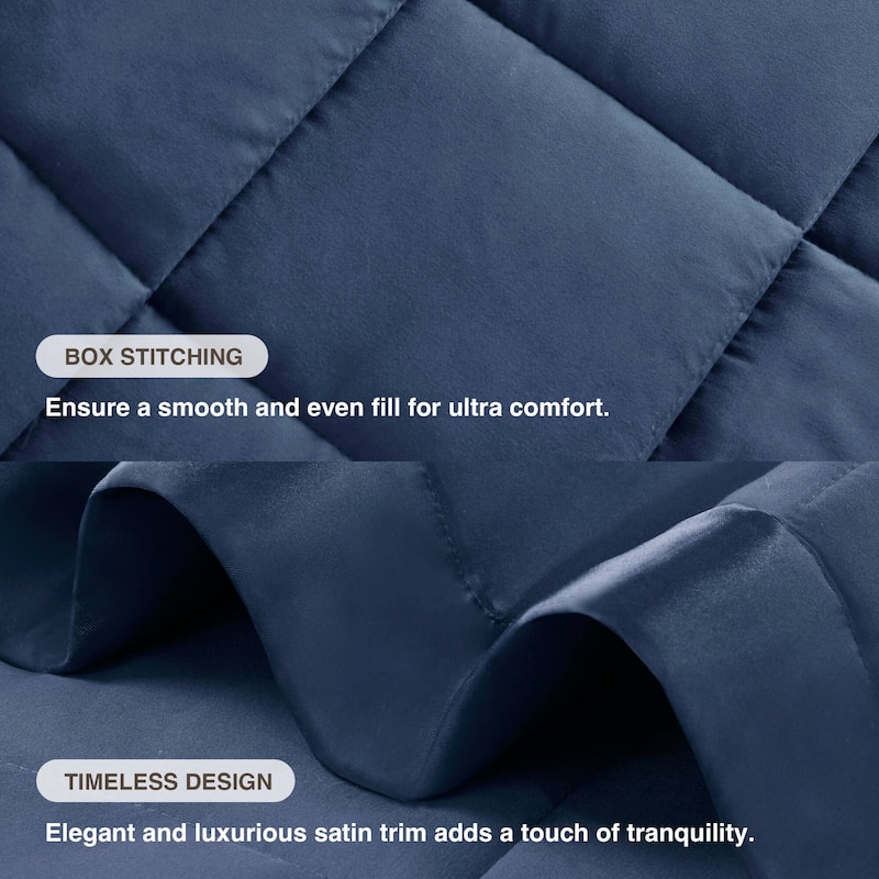 Madison Park Prospect Lightweight Down Alternative Blanket with Satin Trim