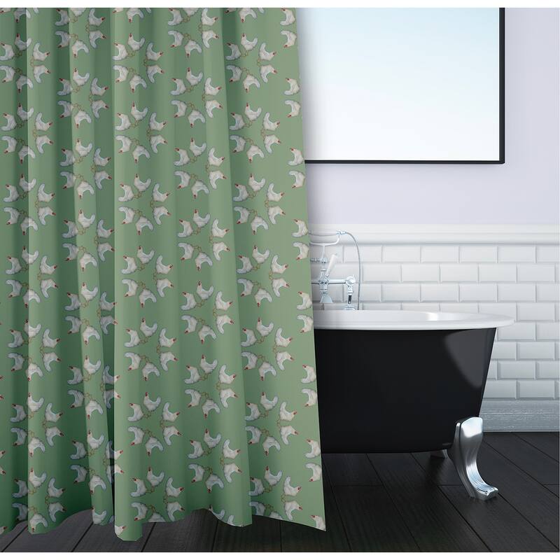 Chickens-go-round Shower Curtain