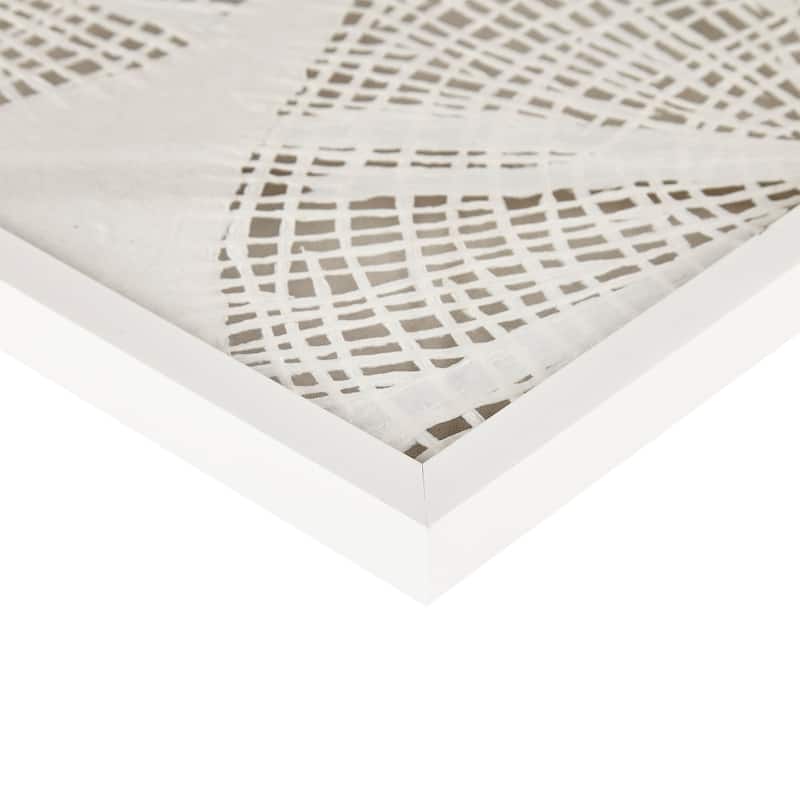 Madison Park Solana Framed Abstract Coastal Rice Paper Shadowbox Wall Decor Set