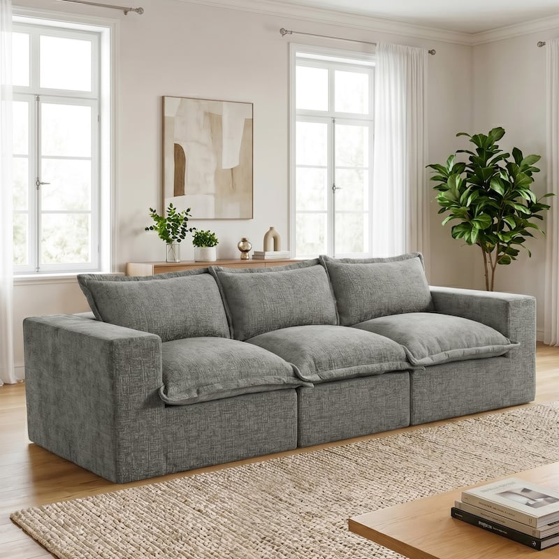 Comfy Cloud Couch Plush Modular Sectional Sofa For Living Room