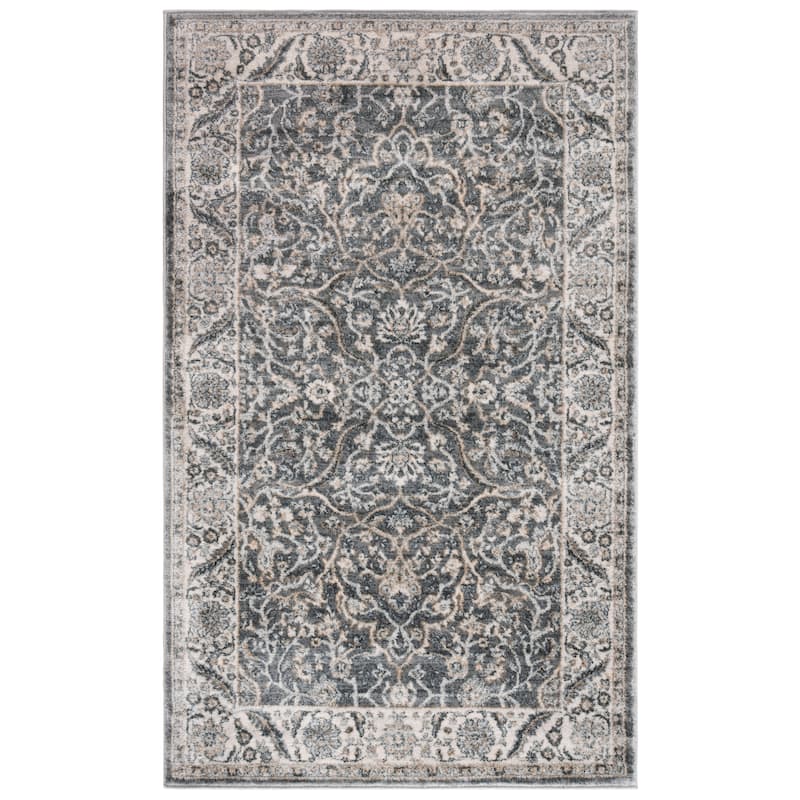 SAFAVIEH Isabella Pietra Traditional Oriental Rug - 2'2" x 5' - Grey/Dark Grey - Rectangle
