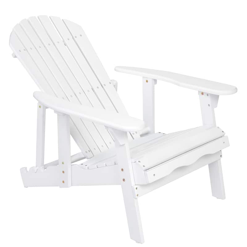 Adirondack Chair with wide armrests, and foldable design for easy storage