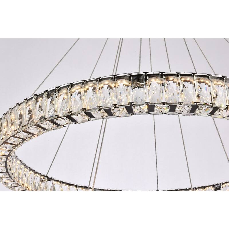 Indigo Home 36 inch LED double ring chandelier