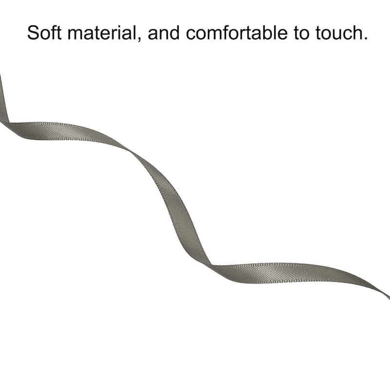 Satin Ribbon Double Face Solid Crafts Roll for DIY Wrapping Decoration