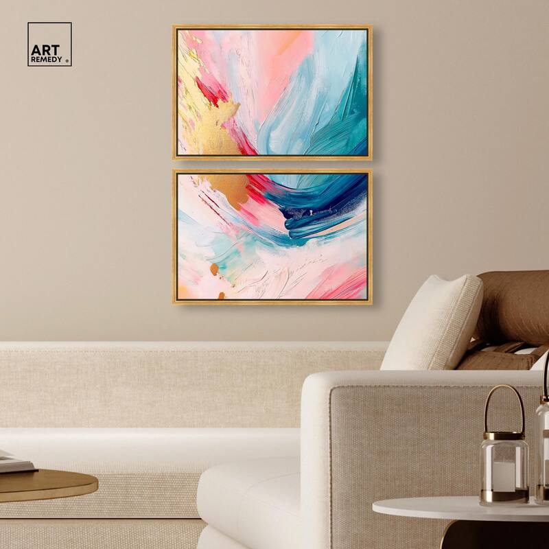 Burst of Energy Canvas Set of 2 by Art Remedy