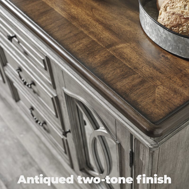 Ashley Furniture Lodenbay Two-tone Dining Room Server - 59"W x 17"D x 37"H